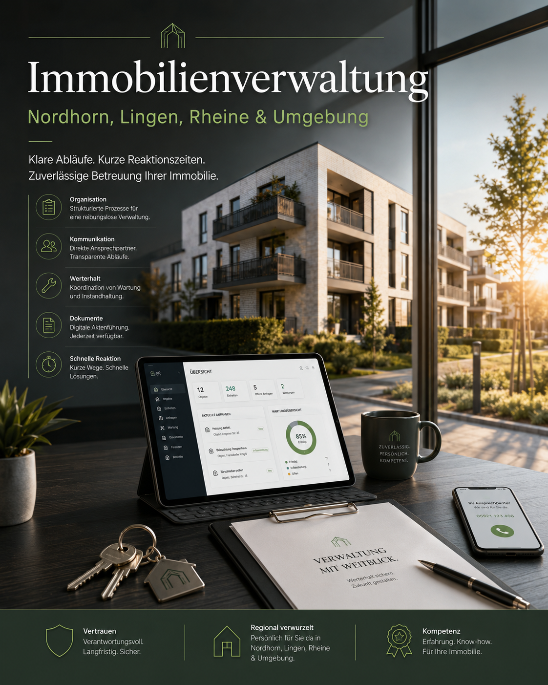 Immobilienverwaltung in Nordhorn, Lingen, Rheine und Umgebung