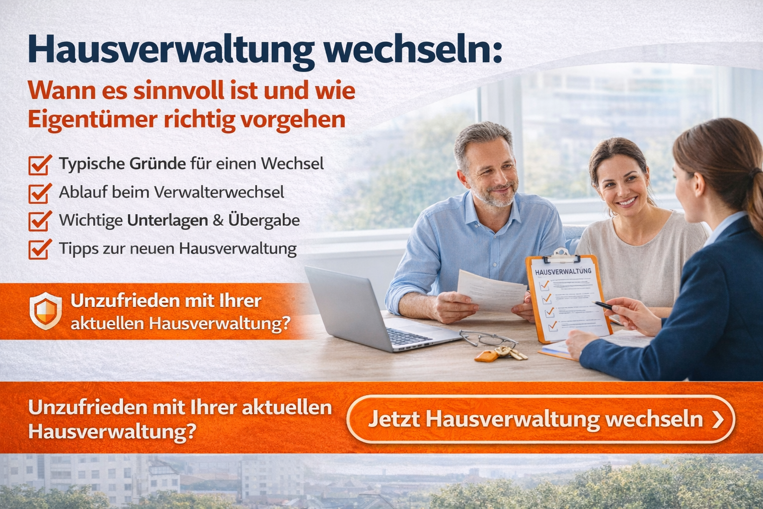 Hausverwaltung wechseln: So gehen Eigentümer und WEG richtig vor